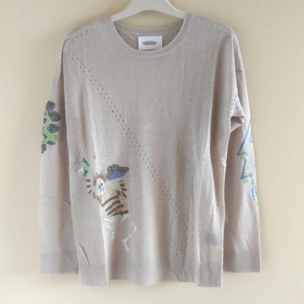 CLEARANCE!!! Zadig Voltaire Linen Long Sleeve T-shirt